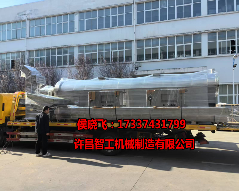3.19日 許昌智工6米生產線專車發貨，助力炒松子產業高效發展
