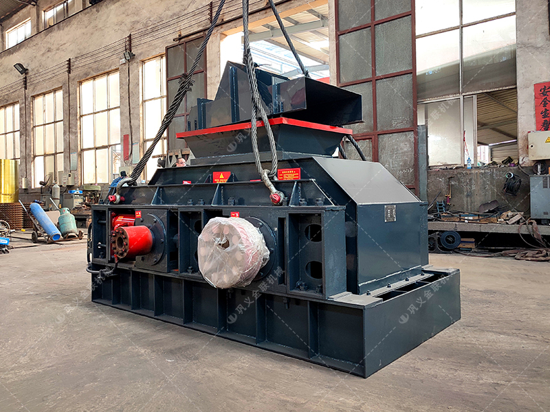 中型1000x700半自動液壓對輥破碎機(jī)發(fā)貨 破碎石料